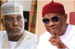 I won?t descend into gutter with you where you feel at home - Atiku replies Wike