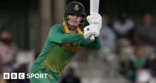 South Africa opener Ryan Rickelton