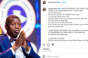 It was the apology they heard, they ignored the rest of the message - Filmmaker Mike Bamiloye defends Pastor Adeboye after apology over tithe