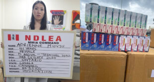 NDLEA arrests Canadian woman with drugs at Lagos airport