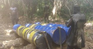 Nigerian Army troops dismantle over 15 illegal bunkering sites, recover 115,000 litres of stolen crude oil