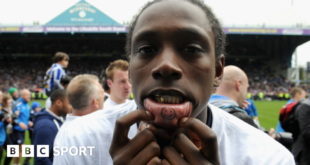 Nile Ranger celebrates scoring for Newcastle in their 4-3 League Cup win at Chelsea in 2010