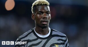 Paul Pogba playing for Juventus