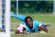 Sammy Harvey in action for his country