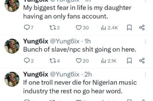 Singer Yung6ix reveals his greatest fear