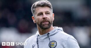 St Mirren manager Stephen Robinson