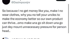 Stop wearing fake sh!t. Wear clothes in your tax bracket - Davido?s older brother tells Nigerians