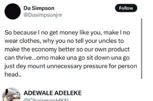 Stop wearing fake sh!t. Wear clothes in your tax bracket - Davido?s older brother tells Nigerians