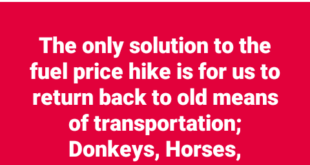 The only solution to fuel price hike is for us to return back to old means of transportation like donkeys and horses - Niger State Govt official says