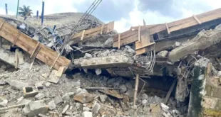 Three-storey building collapses in Rivers