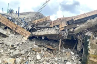 Three-storey building collapses in Rivers