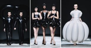 Video. Check out these insane inflatable latex designs at London Fashion Week