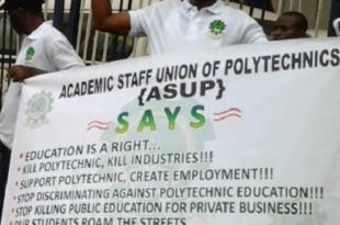 ASUP to embark on nationwide strike Dec 2