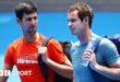 Novak Djokovic and Andy Murray at the Australian Open in 2019