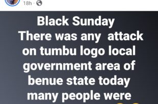 "Black Sunday" 30 k!lled in fresh attacks in Benue