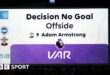 Cameron Archer scores a disallowed goal for Southampton