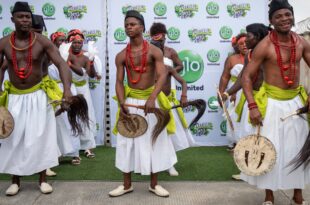 Carnival in Warri as first Glo Festival of Joy Prado winner receives prize