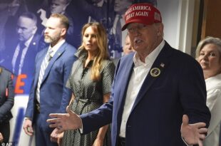 Donald Trump votes with wife Melania, says he