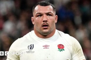 England scrum against South Africa at last year's World Cup