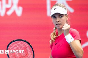 Katie Boulter celebrates victory in Hong Kong