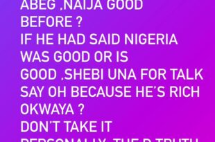 If Davido had said Nigeria is good, You all would have said it is because he is rich- actress Anita Joseph-Olagunju replies Davido?s critics