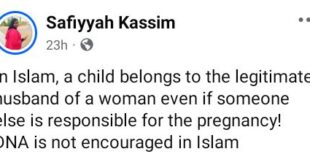 In Islam, a child belongs to the husband of a woman even if someone else is responsible for the pregnancy - Muslim woman says