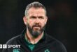 Ireland head coach Andy Farrell pictured before the Argentina game