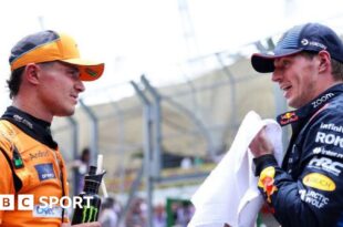 Lando Norris and Max Verstappen