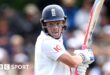 Ollie Pope looks in the direction of gully after playing a shot in the first Test against New Zealand