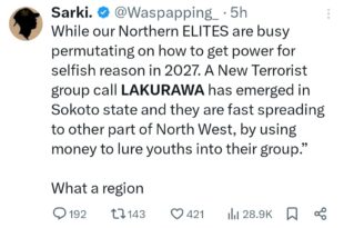 Newly-formed terrorist group, Lakurawa kills 15 residents in Kebbi