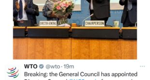 Okonjo-Iweala reappointed for second term as DG of World Trade Organization