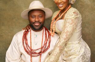 Olu of Warri and wife release lovely family photos as they celebrate 10th wedding anniversary