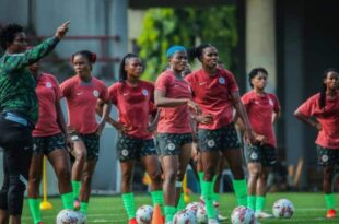 Super Falcons arrive Angers for friendly with France