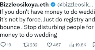 Talent manager, Bizzle Osikoya addresses those who beg for money to organise their wedding