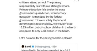 ''This is a serious educational crisis that needs urgent attention?- Bashir Ahmad cries out as UNICEF report shows 15.23 million out-of-school children in Northern Nigeria while the South has only 2.58 million.