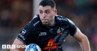 Will Rigg in action for Exeter Chiefs