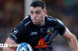 Will Rigg in action for Exeter Chiefs