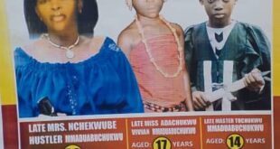 Woman and her two children d!e after allegedly eating suspected poisoned food in Imo