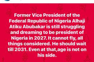 2027 Elections: It can?t fly, wait till 2031 ? Joe Igbokwe tells Atiku