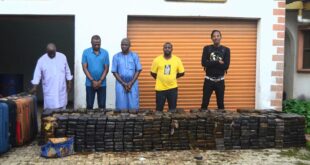 2.1 tons cocaine seizure: 4 drug lords including a Jamaican get 28yrs in jail, forfeit VGC houses, N67m, $50,000