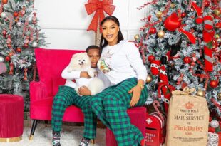 Actress Tonto Dikeh shares her lovely Christmas photos