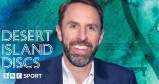 Gareth Southgate on Radio 4's Desert Island Discs.