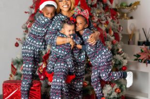 Beauty entrepreneur, Laura Ikeji Kanu, shares lovely family Christmas photos