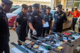 Cache of weapons recovered as police raid residence of man who shot his friend during heated argument in Abuja hotel