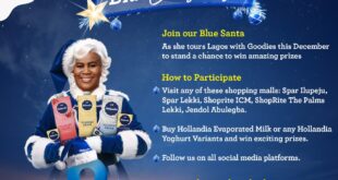 Celebrate this Festive Season With Hollandia Blue Santa!