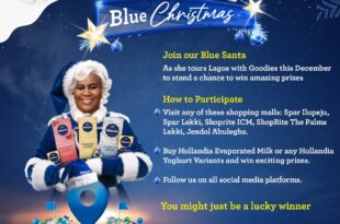 Celebrate this Festive Season With Hollandia Blue Santa!