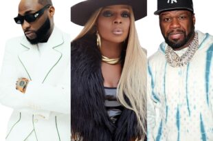 Davido to headline UK stadium concert alongside 50 Cent & Mary J Blige