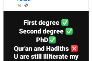 Degree holders without Islamic education are still illiterates - Nigerian man says