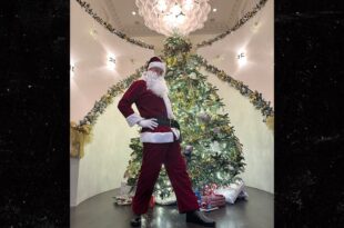 Elon Musk shows off fresh weight loss in slim Santa photo