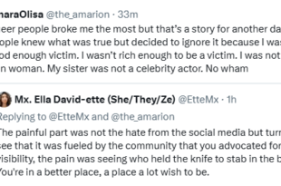 "Evil will always live with you" - Nigerian lesbian Amara calls out her ex-girlfriend, Uyaiedu Ikpe-Etim's family